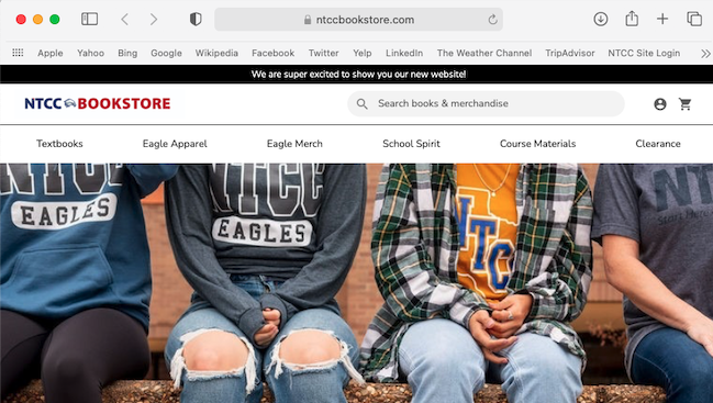 Bookstore Gets New Website Northeast Texas Community College